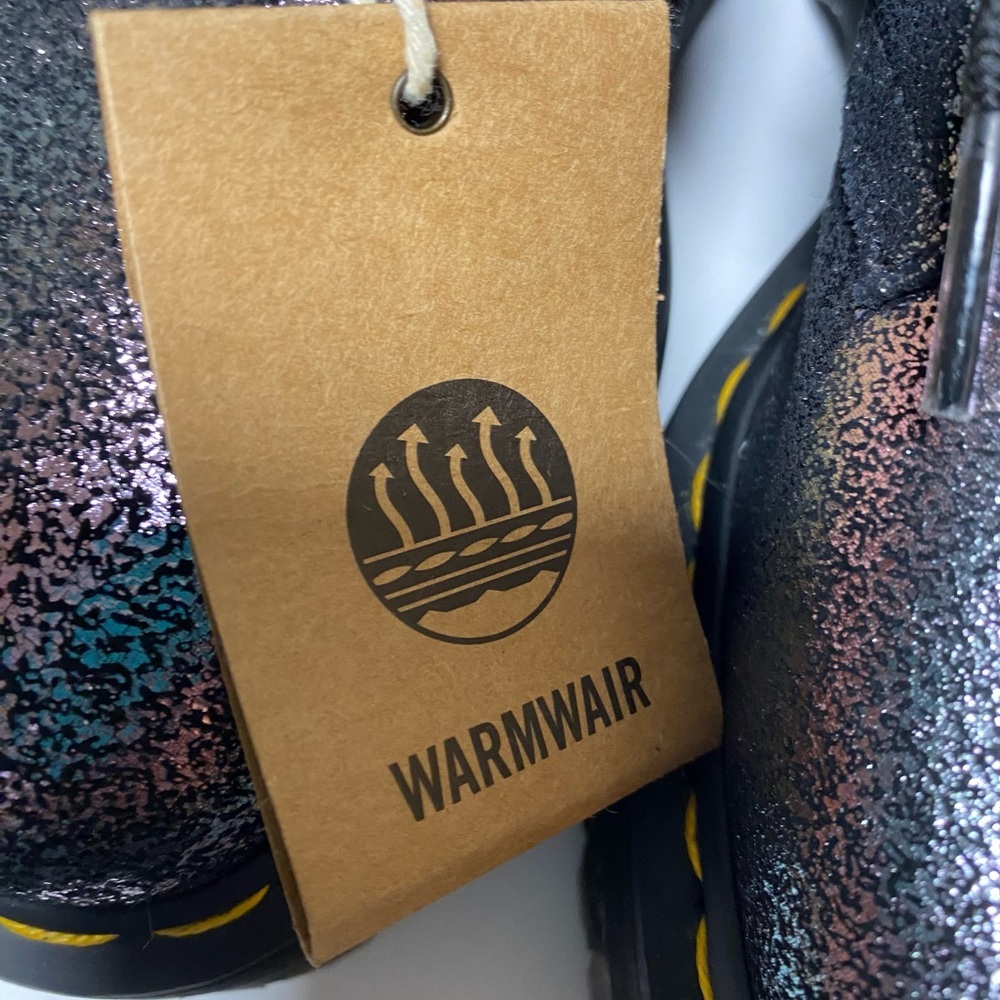 Dr Martens 1461 Quad Metallic Platforms With Yellow Stitching Size 37(6) NEW - Picture 8 of 9
